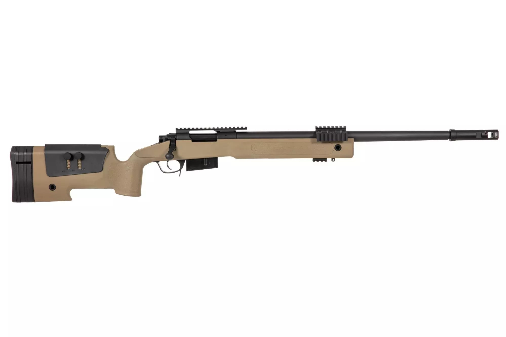 Specna Arms SA-S03 CORE™ korkean lähtönopeuden jousiviritteinen tarkkuuskivääri - tan