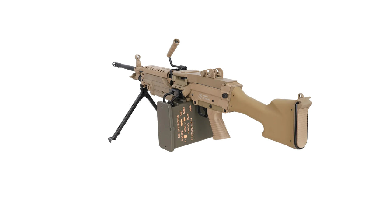 Specna Arms FN Herstal M249 MK2 CORE Machine Gun AEG - Tan