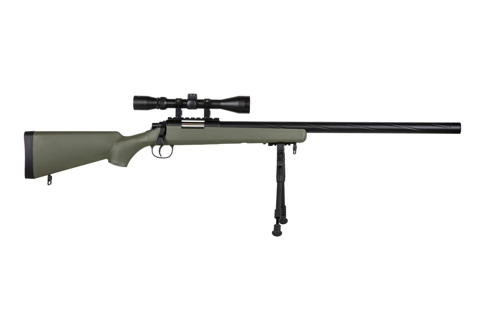 Specna Arms SA-S12 sniper airsoft rifle with scope and bipod - Olive