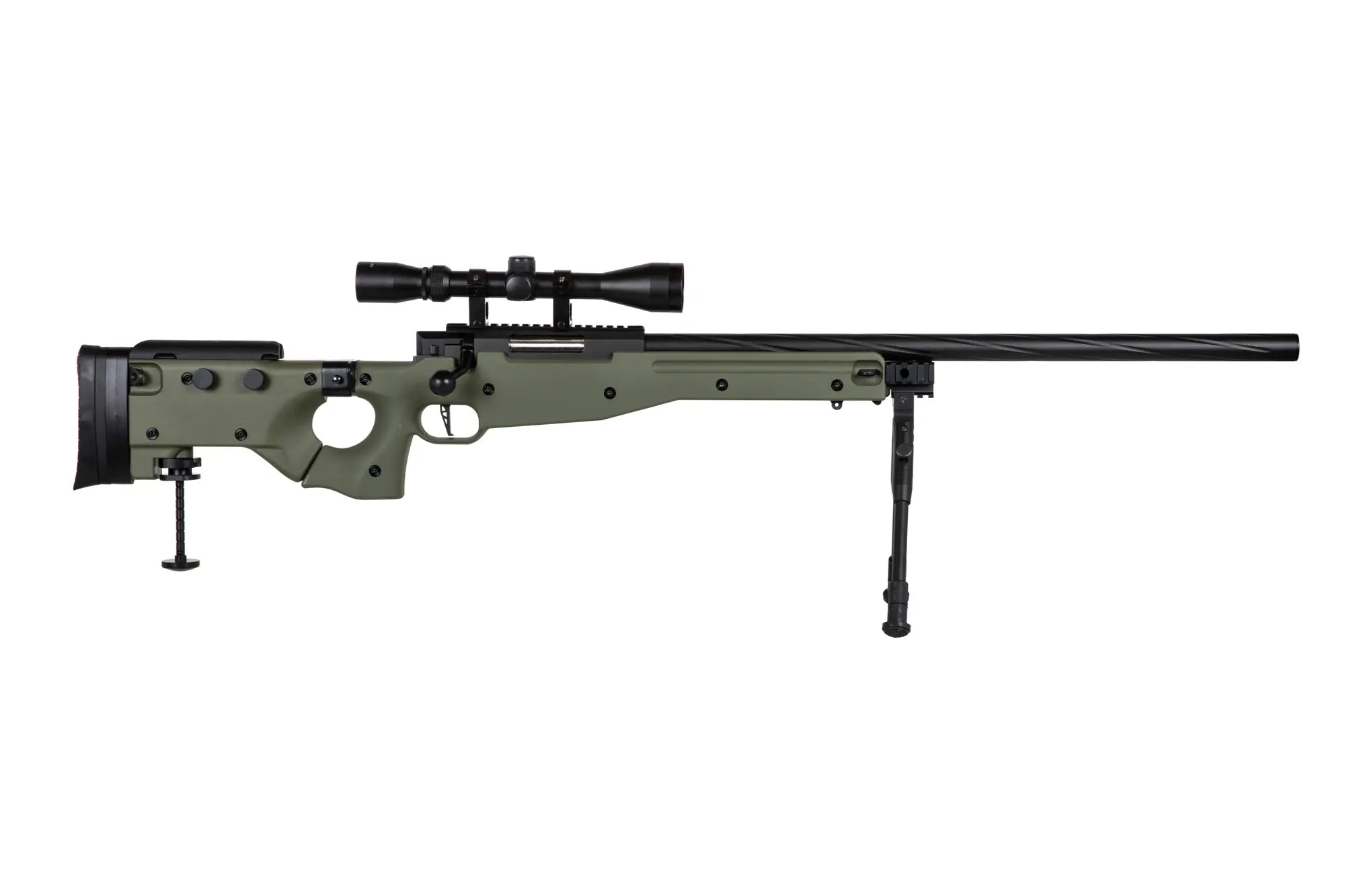 Specna Arms SA-S14 sniper airsoft rifle with scope and bipod - Olive