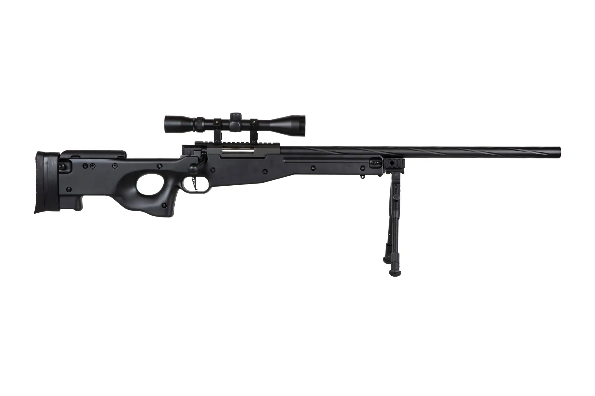 Specna Arms SA-S11 sniper airsoft rifle with scope and bipod - Black