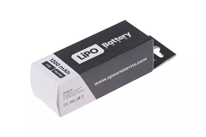 Specna Arms LiPo -akku 7,4 V 1200 mAh 15/30C - Small Tamiya