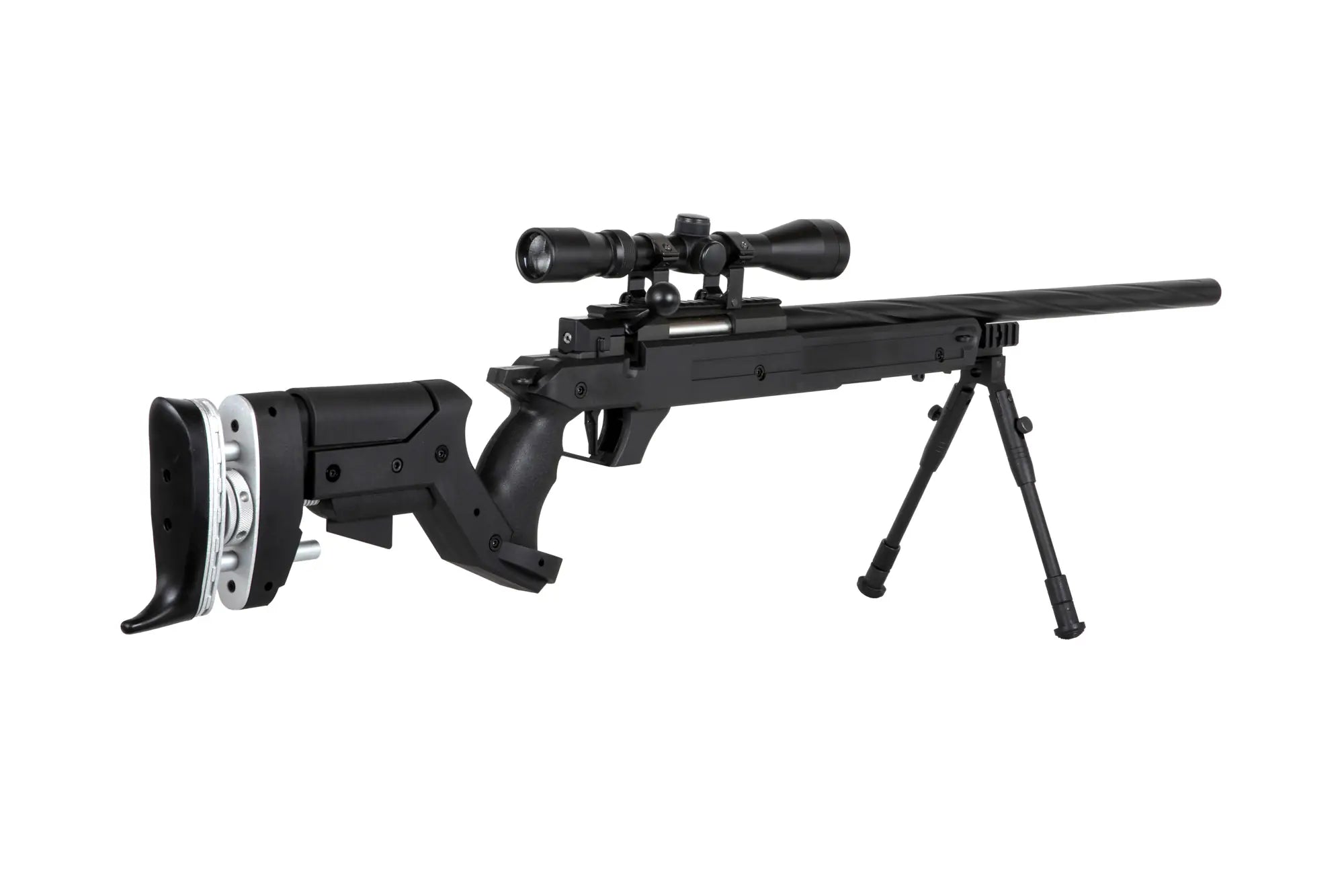 Specna Arms SA-S13 sniper airsoft rifle with scope and bipod - Black