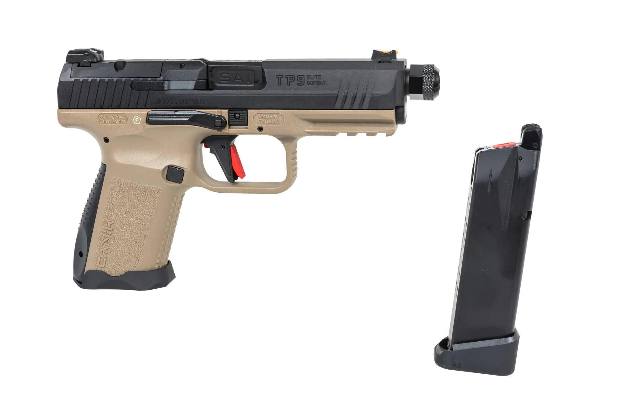 Canik TP9 Elite Combat kaasupistooli - Half-Tan