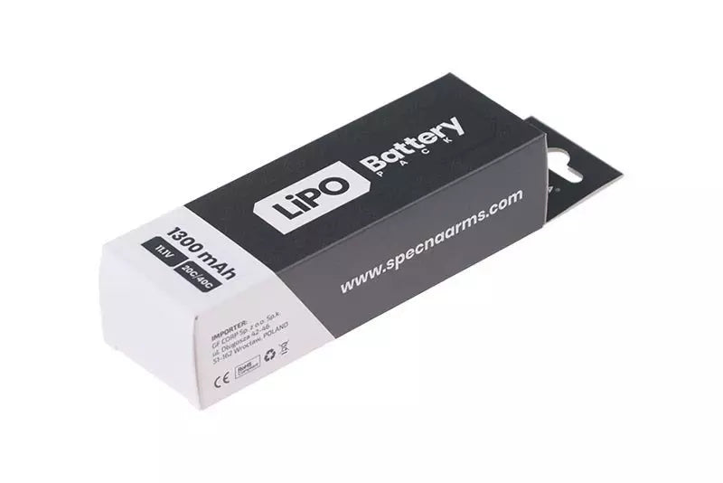 Specna Arms LiPo -akku 11,1 V 1300 mAh 20/40C - Small Tamiya