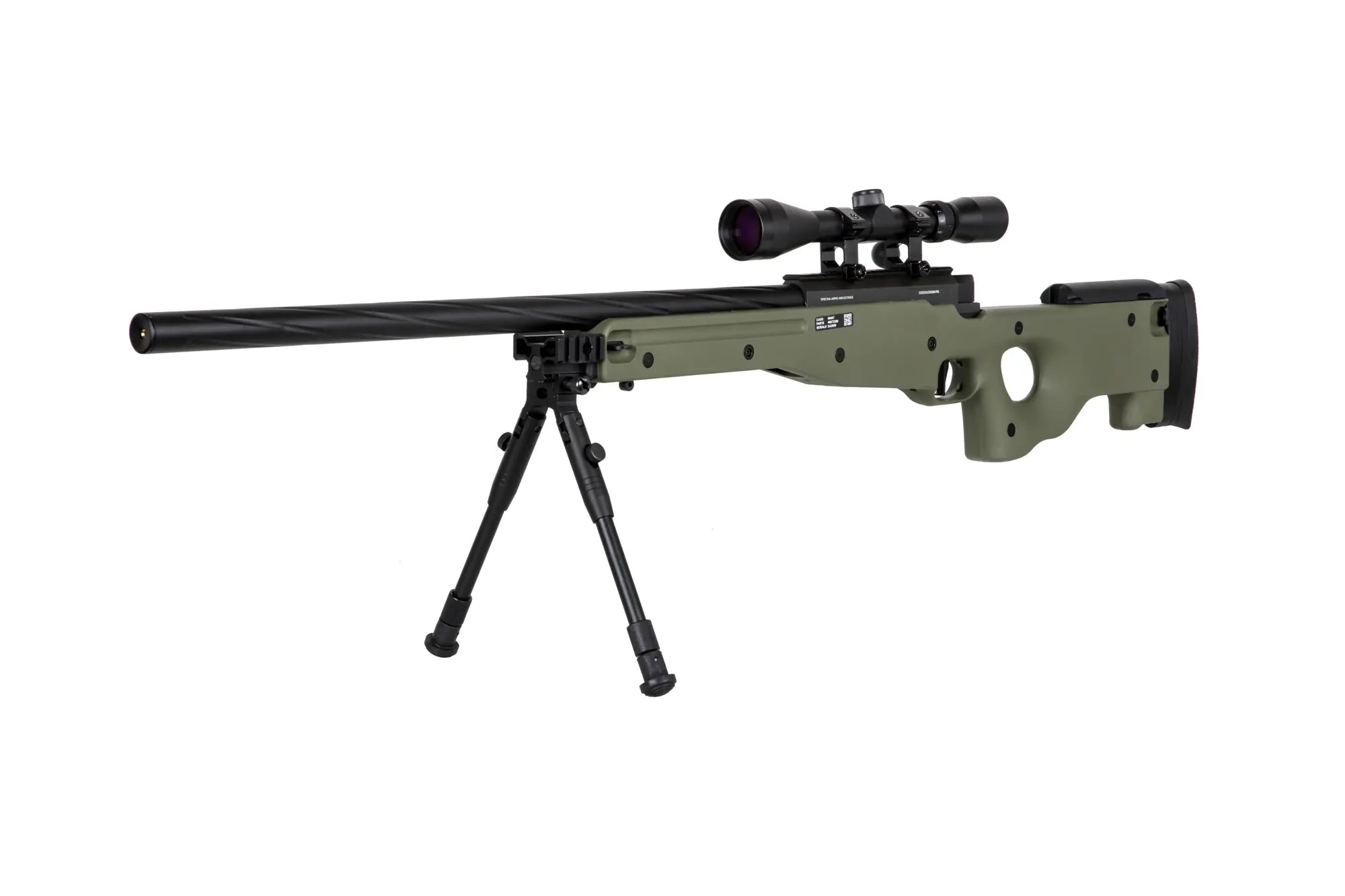 SA-S11 sniper rifle with scope and forelegs - olive