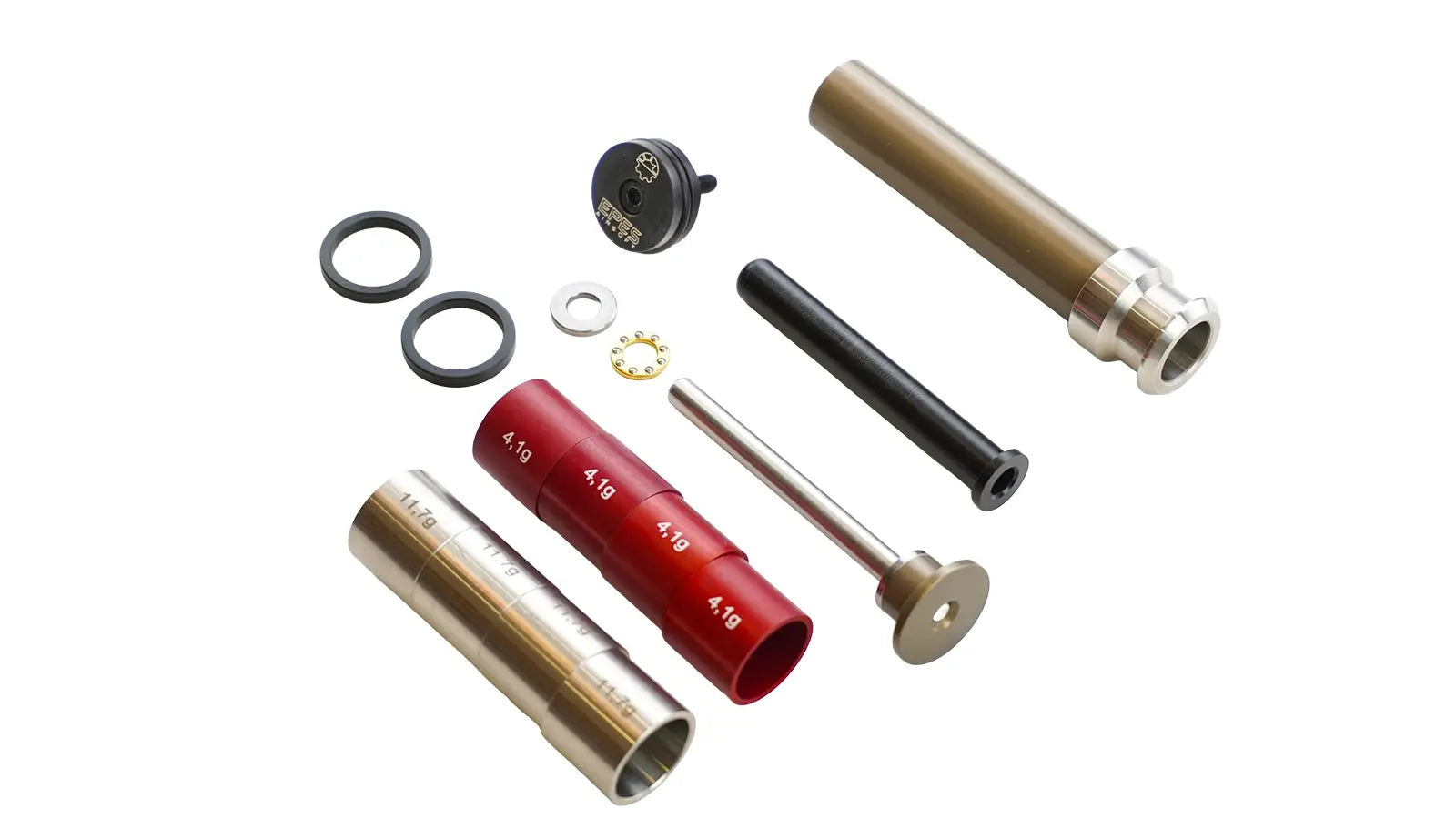 VSR-10 yhteensopiva 90° mäntä säädettävillä painoilla + kuulalaakeroitu jousenohjain