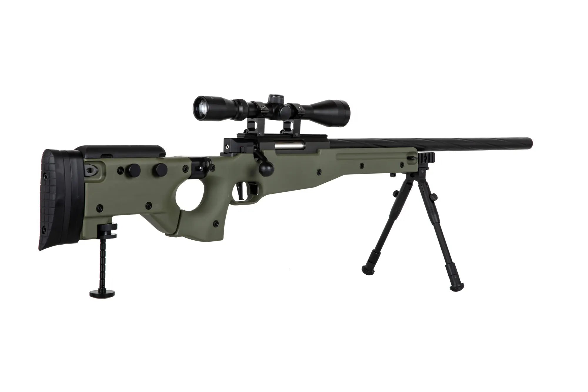 Specna Arms SA-S14 sniper airsoft rifle with scope and bipod - Olive