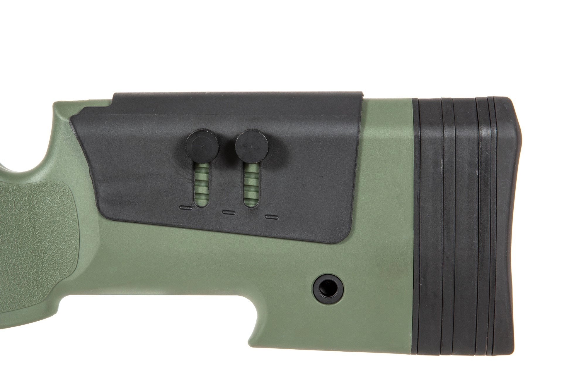 Specna Arms SA-S02 CORE™ High Velocity jousitoiminen tarkkuuskivääri kiikaritähtäimellä ja etujaloilla - oliivi