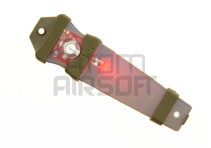 Element VLT valo velcropinnalla - punainen