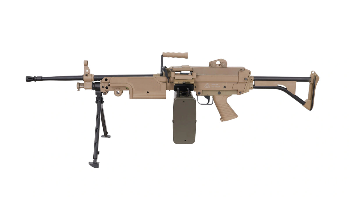 Specna Arms FN Herstal M249 MK1 CORE konekivääri AEG - hiekka