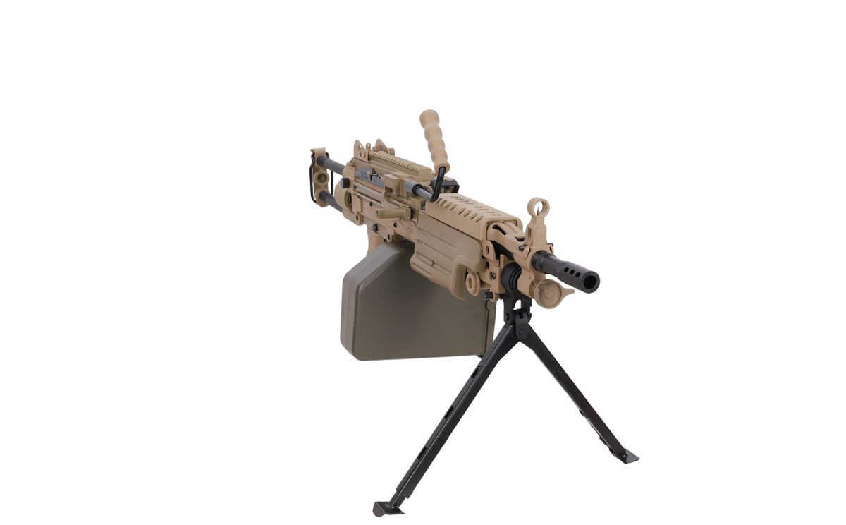 Specna Arms FN Herstal M249 PARA CORE konekivääri AEG - hiekka
