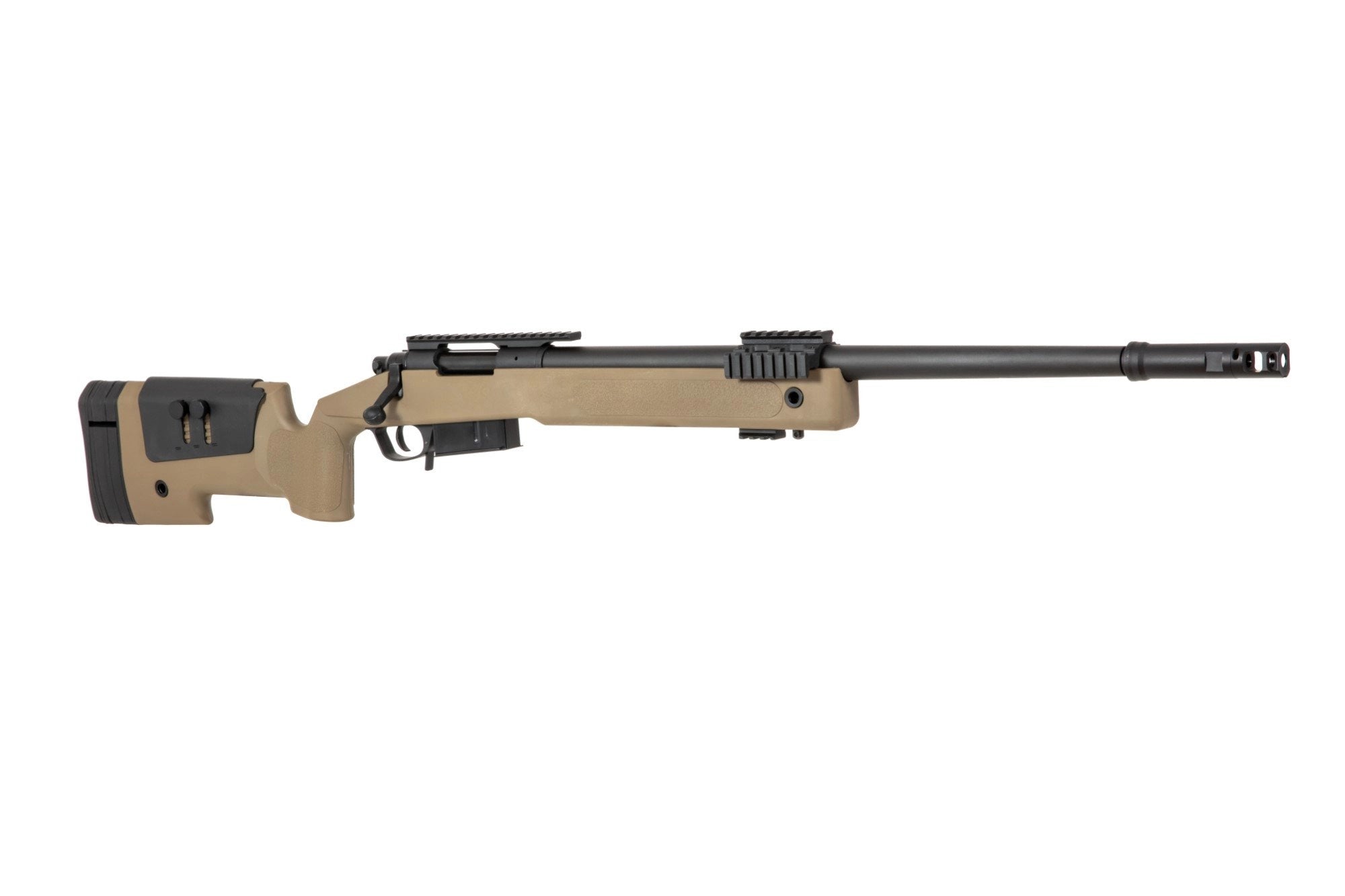 Specna Arms SA-S03 CORE™ korkean lähtönopeuden jousiviritteinen tarkkuuskivääri - tan