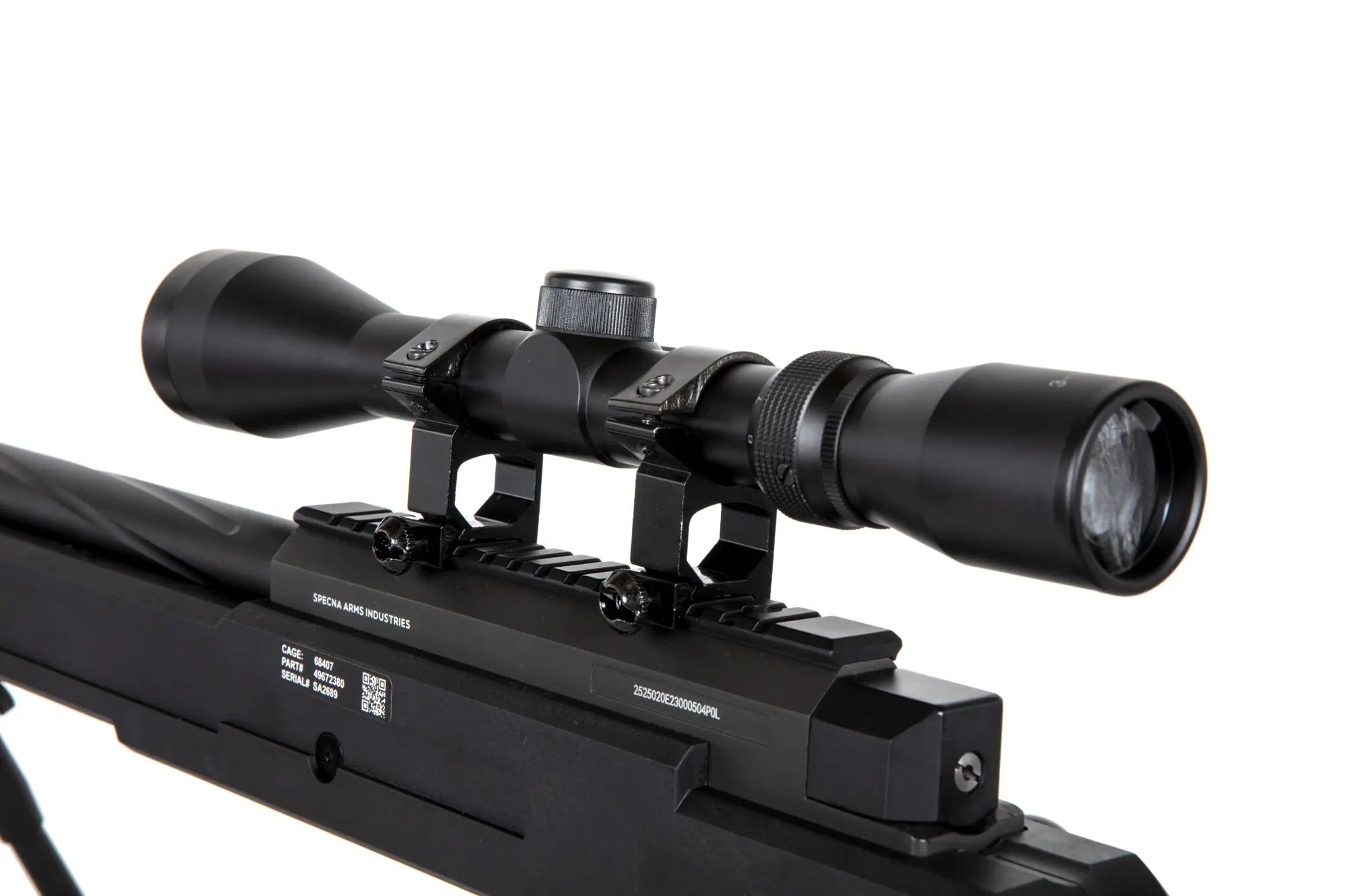 Specna Arms SA-S13 sniper airsoft rifle with scope and bipod - Black