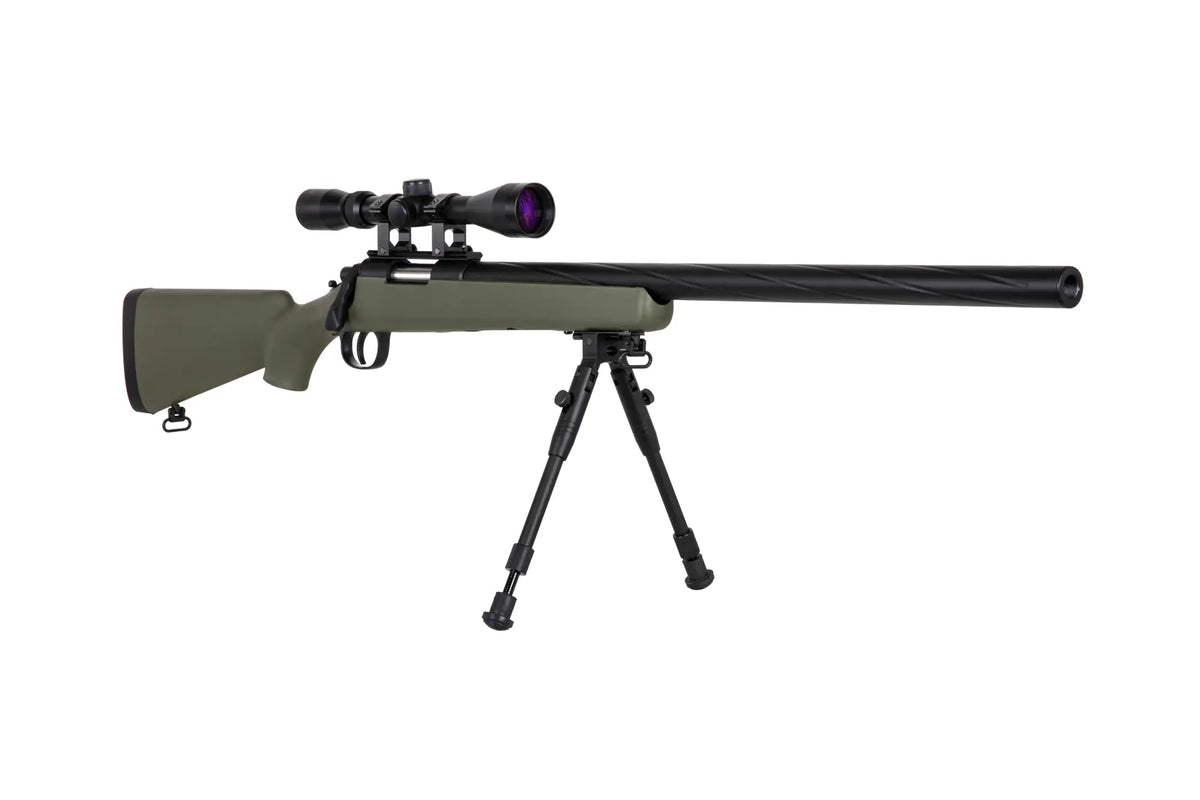 Sas Service Rifle Specna Arms SA-S12 sniper airsoft rifle with scope and bipod - Olive