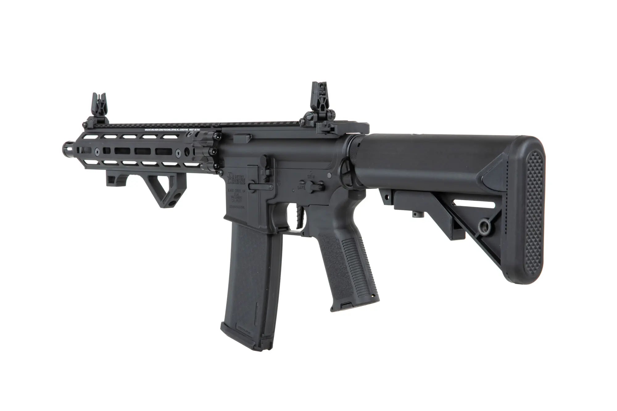 Daniel Defense® RIS III 10.5'' SA-P27 Prime™ HAL™ ETU harjattomalla moottorilla - musta