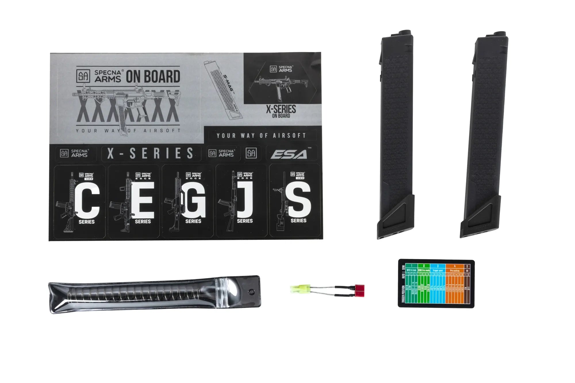 Specna Arms SA-FX02 FLEX™ BLDC™ HAL ETU Gen.2 sähköase  - musta