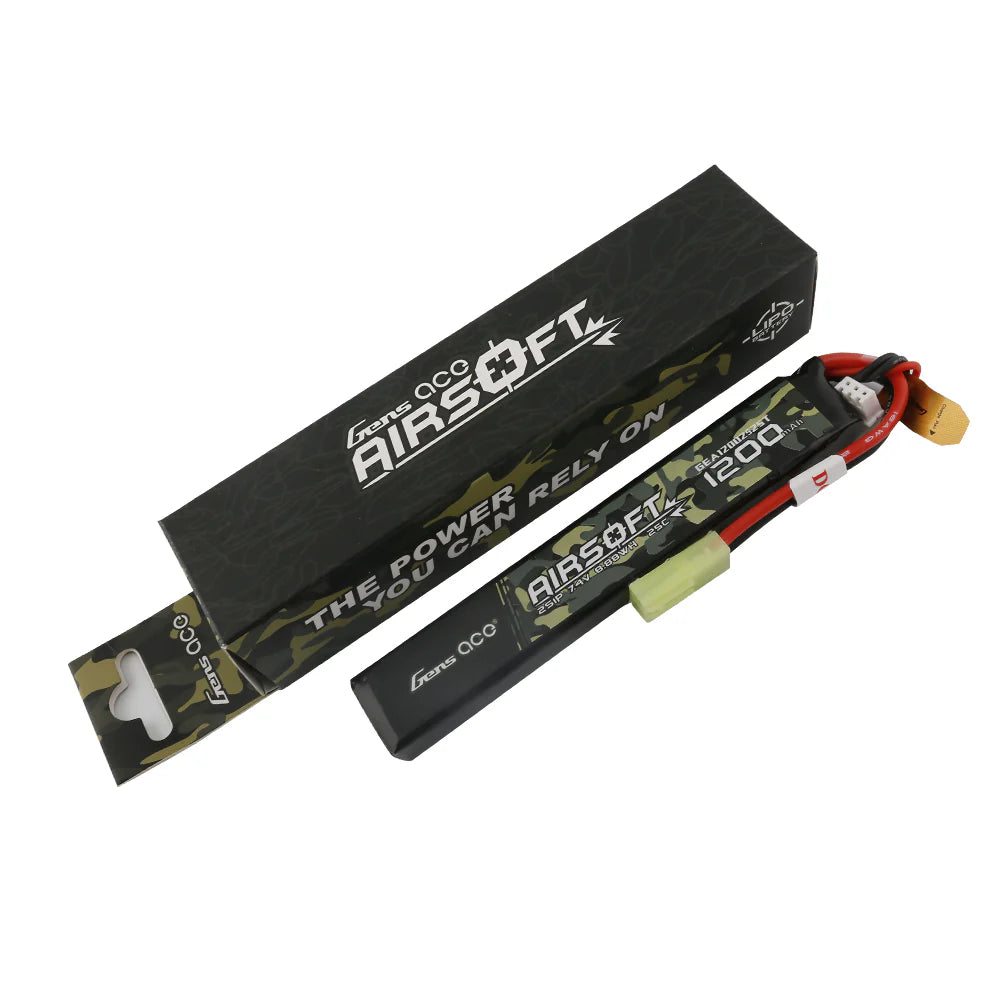 LiPo-akku 7,4V 1200mAh 2S/25C, miniliitin