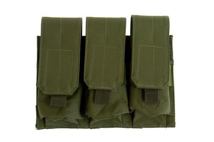 GFC Tactical M4/M16 triplatasku, MOLLE-yhteensopiva -  OD