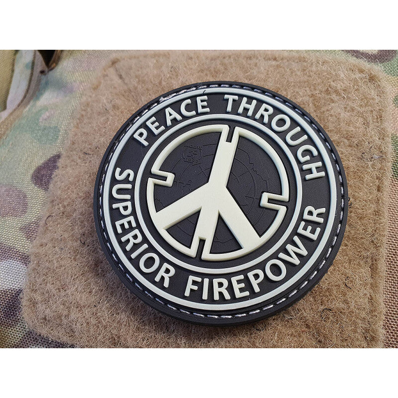 JTG "Peace Through Superior Firepower" Rubber Patch