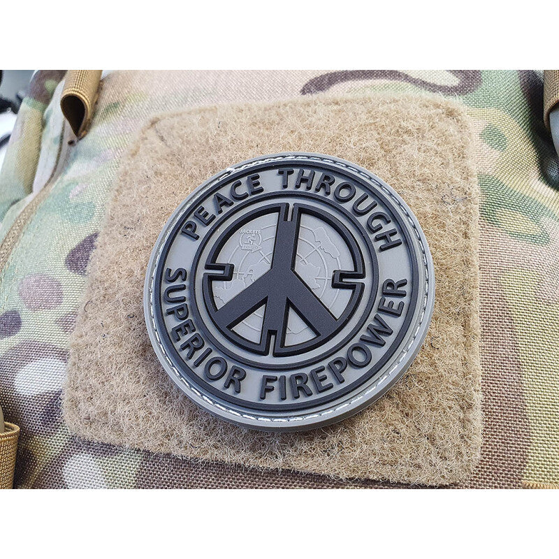 JTG "Peace Through Superior Firepower" Rubber Patch