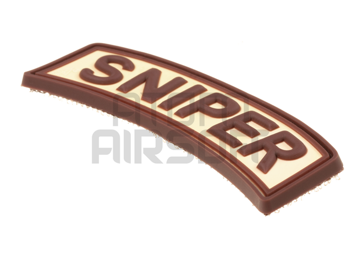 JTG "Sniper Tab" PVC velcromerkki – hiekka