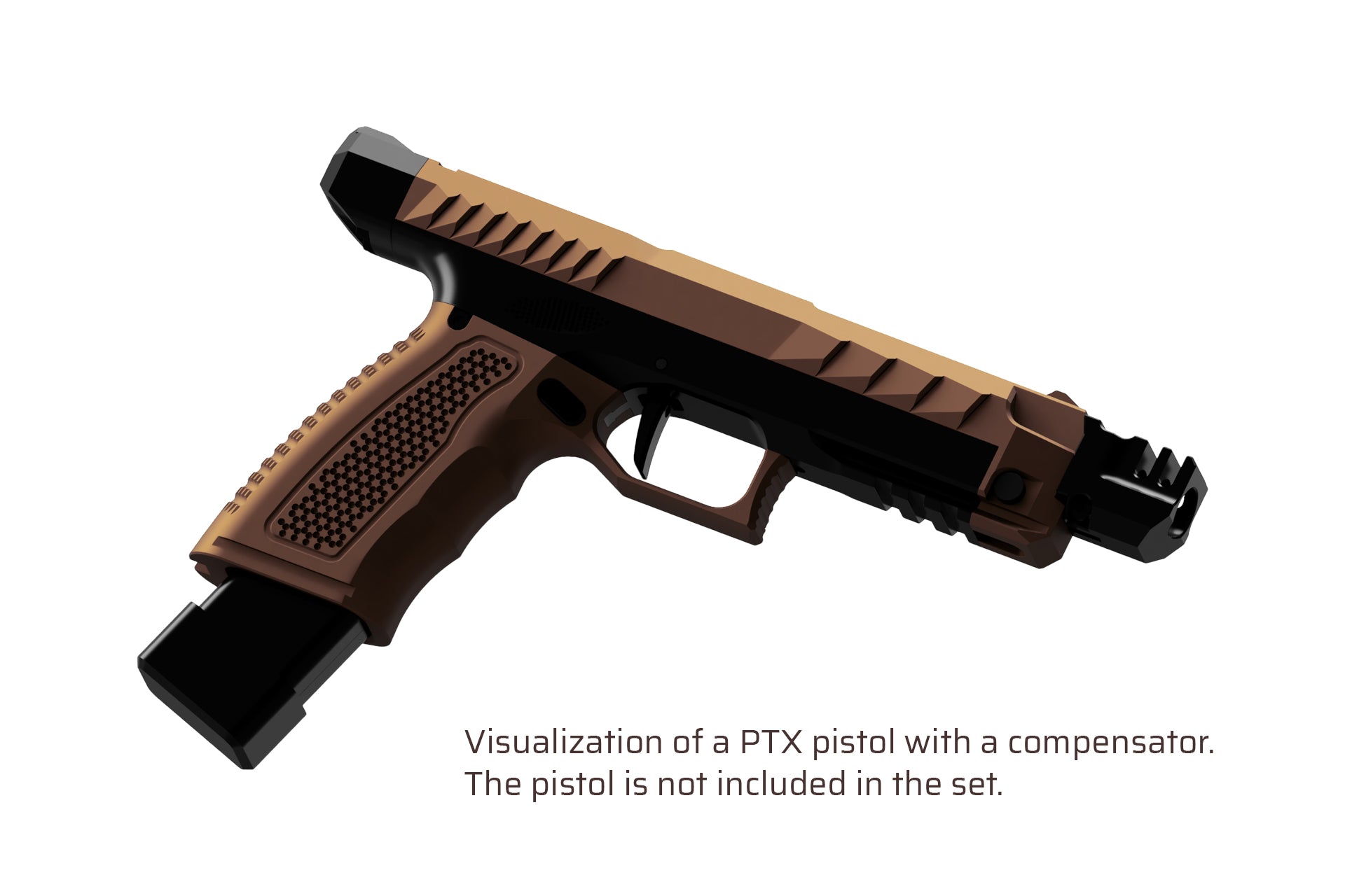GATE kompensaattori PTX HPA Pistoliin