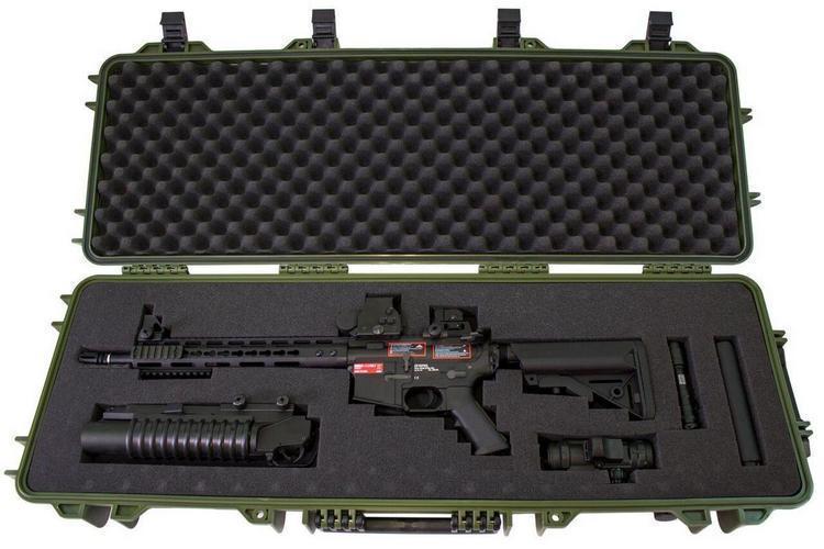 XL Hard Case, hard plastic gun case - black