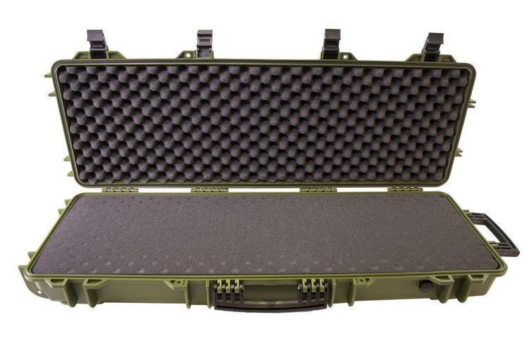 Large Hard Case, hard plastic gun case - green