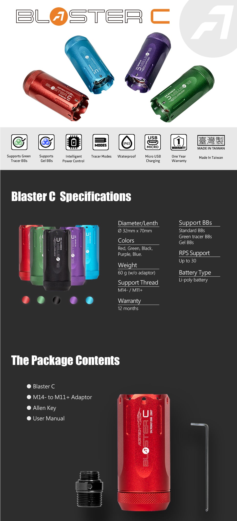 Blaster C valojuovayksikkö