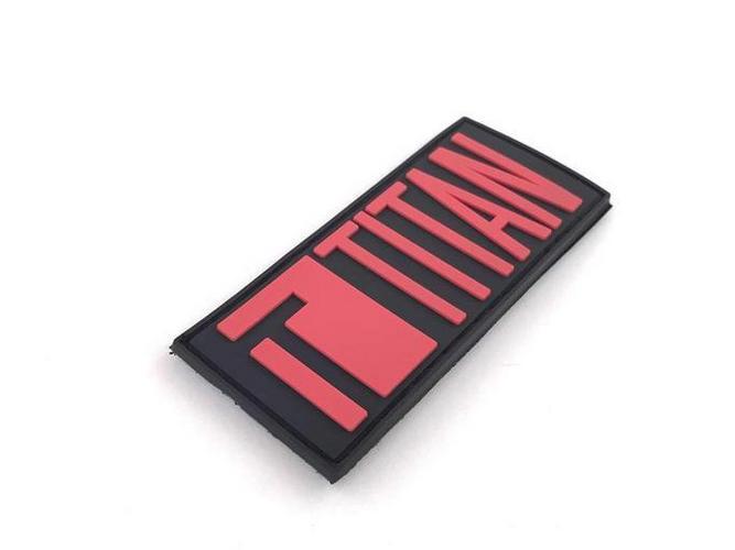 TITAN Power logo PVC velcromerkki