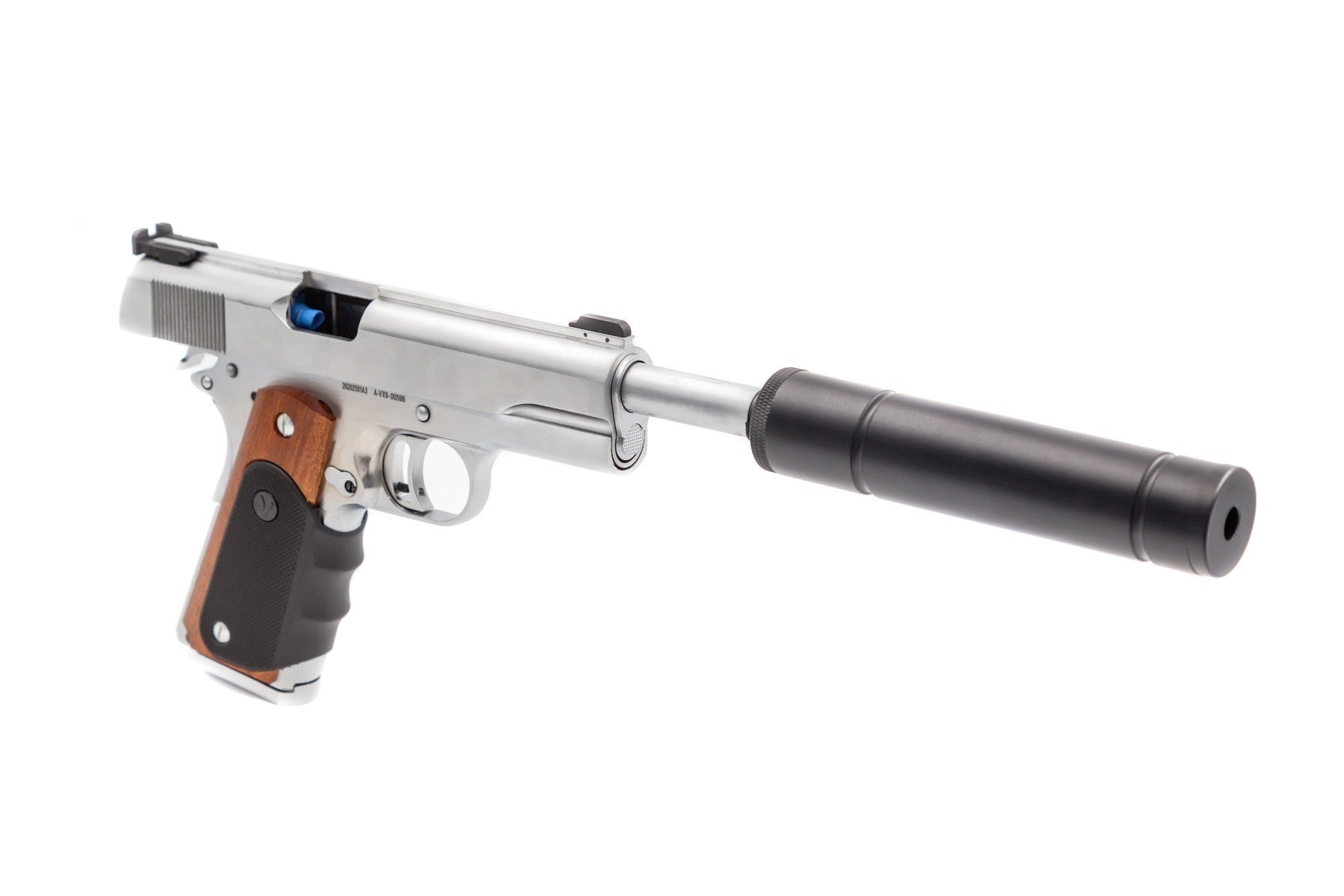 Agency VX-9 gas pistol - chrome